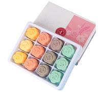 Foot Bath Bombs 12PCS/Set Natural Foot Soaking Salts with 4 Lavender, Jasmine, Rose, Chamomile Aroma for Feet Callus, Dry Cracked, Stubborn Feet Odor Scents Bath Bombs, Soaking Salts