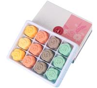 Foot Bath Bombs 12PCS/Set Natural Foot Soaking Salts with 4 Lavender, Jasmine, Rose, Chamomile Aroma for Feet Callus, Dry Cracked, Stubborn Feet Odor Scents Bath Bombs, Soaking Salts, Foo