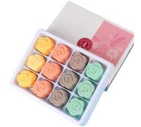 Foot Bath Bombs 12PCS/Set Natural Foot Soaking Salts with 4 Lavender, Jasmine, Rose, Chamomile Aroma for Feet Callus, Dry Cracked, Stubborn Feet Odor Scents..