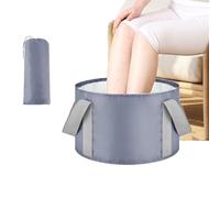 Foot Bath Bowl, Portable Foot Soak Tub, Foot soak Bowl, Foot Bath, Collapsible Bucket for Soaking Feet, Portable Foot Bath Bag, Foot Spa Soaking Feet Home Pedicure Basin Outdoor Camping (Gray)