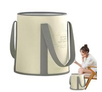 Foot Bath Bucket - Foldable Pedicure Basin, Portable Soaking Tub, Handle Carry Design, Foot Spa Bag, Laundry Camping Travel, Care, Bathroom Foots Soak improving Relaxation During h
