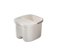 Foot Bath, Ceramic Pedicure Basin, Portable Spa for Feet with Handle, Lightweight Foot Bath for Home, Sturdy Massage Base for Relaxation and Blood Circulation (Small)