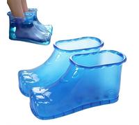 Foot Bath,Foot Soak Basin Full Coverage Bath Shoes with Massage Points Easy to Use Portable Soaker for Relaxing and Self-Caring
