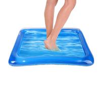 Foot Bath, Inflatable Tub, 23.62x17.72 Inches Spa Basin, Lightweight Foldable Design, Easy-Fill Water Tray, for Poolside Foot Cleaning, Home Restroom Use, Summer Relaxation Routine