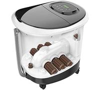 Foot Bath Massager with Automatic Foot Massage Rollers Temperature Control Bubble Massage Electric Feet Tub Salon Keep Water Temperature Relieve Pressure