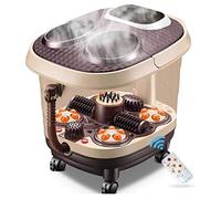 Foot Bath Massager with Heat Bubbles Vibration, Pedicure Foot Bath Tub,4 Motorized Massage Balls 2 Rollers,Infrared Heat Deep Kneading,Relieve Stress