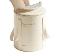 Foot Bath, Portable Foldable Foot Basin with Non-Slip Base for Home Care Travel and Cleaning, with Non-Slip Base and Waterproof Container for Household Care Shower Circulatio