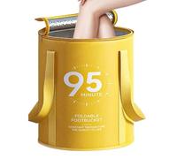 Foot Bath, Portable Foldable Spa Feet Container, Waterproof Container with Non-Slip Base for Hygiene Travel Shower