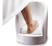 Foot Bath - Professional Pedicure Tub with Inlet/Outlet Pipes & Angle Valves, 90°C Heat-Resistant, Press Spray Function for Stress Relief & Blood Circulation