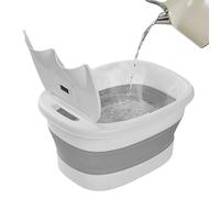 Foot Bath Sink - Portable Foldable Foot Massage Bucket with Lid - Offers Multiple Benefits Bottom Massage Wheel Multifunctional Foot Diving Tub with