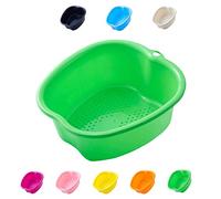 Foot Bath spa Home Thick - Sturdy Foot Soaking Bath Basin (Green) | Foot Soaking Bath Basin for Pedicure Detox Massage Perfect to Soak Your Feet Toe Nails Ankles