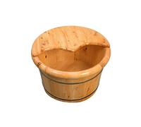 Foot Bath， Spa, Sauna,Soak,Handmade Massage Bucket Foot Bath, Wash Feet Basin Tub
