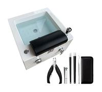 Foot Bath Spa with Heat and Massage Pedicure Bowl with Pedicure Foot Rest Feet Spa Tub Colorful Lamp Footbath Salon Spa Foot Bath Pedicure Adjustable Temperature (Size : Bath+Pedicure Tool)