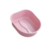 Foot Bath Tub Versatile Foot Bath Soak Tub for Dry Cracked Feet Men Pedicure Pink, 38.5x33x11.5cm