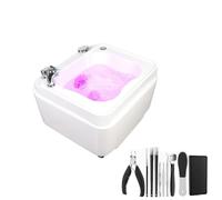 Foot Baths & Spas with Heat and Age Colorful Lamp Footbath Pedicure Rest Feet Spa Tub Bath Acrylic