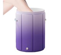Foot Bathtub - 13.39x13.39x28.74 Inch Anti-tip for Calf Immersion | Foot Spa Bathtub Foldable for Spa Center Travel Camping Hotel Bedroom Bathroom Women Men Elderly