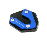 Foot Bracket Kickstand Foot Side Stand Extension Pad/Fit For Yamaha MT-07 MT07 MT 07 FZ07 XSR700 XSR 700 14-21 Motorcycle Support Enlarge Plate(Blue with logo)