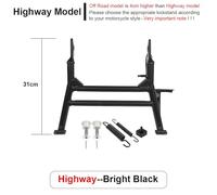 Foot Bracket Motorcycle Center Kickstand/Fit For Benelli TRK502X TRK552X TRK702X TRK 502X 702X 552X Middle Kick Stand Parking Support Bracket Support Bracket(Highway Bright Black)