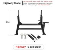 Foot Bracket Motorcycle Center Kickstand/Fit For Benelli TRK502X TRK552X TRK702X TRK 502X 702X 552X Middle Kick Stand Parking Support Bracket Support Bracket(Highway Matte Black)