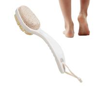 Foot Brush & Pumice Stone - Multifunctional Foot Scrubber Tool | A 2-in-1 Foot Care Product that Easily Removes Dirt and Hardened Dead Skin from the