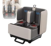 Foot Calf Massager Machine, Shiatsu Leg Massager with Heat, Kneading, Vibration, Compression for Tired Muscles, Ankle, Feet, and Legs