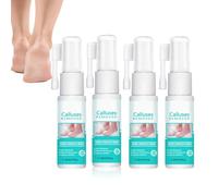 Foot Callus Removal Spray，100ML，Fast-Acting Callus Remover for Cracked Heels Dead Skin, Moisturizing Foot Care with, Gentle Exfoliation for Rough Feet, Dry Toes, Elbows, Smooth Skin (4PCS)