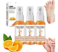 Foot Callus Removal Spray - Foot Peeling Spray, Foot Peeling Spray Orange Oil, Foot Peeling Spray for Remove Dead Skin, Hydrating Nourish Peel Off Spray, Exfoliating Peeling & Calluses on Feet (3Pcs)