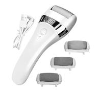 Foot Callus Remover,Battery Display Rechargeable with 3 Heads | Electric Foot Filer Heel Sander | for Cracked Dry Dead Skin Heel Care Home Travel Spa Women Men Birthday Christmas