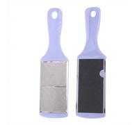 Foot Callus Remover, Purple Stainless Steel Pedicure Tool | Double-sided ergonomic foot file with coarse and fine surfaces for dead skin removal and cracked feet care.