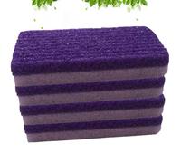 Foot Callus Remover Scrubber Manual Tool 4pcs Purple for Adults, PU | Smooths Feet and Heels, At-home Pedicure Use, Shower-friendly Care, for Pedicure Enthusiasts