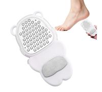 Foot Callus Remover - Stainless Steel Foot File | Bear Shaped Pedicure Tool | Non Slip Handle, Dead Skin Scraper for Cracked Heels, Rough Dry Skin Removal | Portable Spa Feet Care Tool