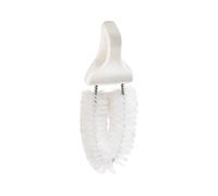 Foot Care Brush - Toe Scrubber for Pedicure Hygiene | PP Material with 13.7x2.9x5.1cm Size, Lightweight 68g, Deep Cleaning Design, Portable White Tool, for Bathing Travel Salon