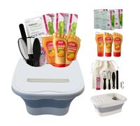 Foot Care Kit Premium Exfoliating Essentials Set with Foot Mask, Peel Mask, Spa Tools, Pedicure set for feet Bundle (Mango, One Size)