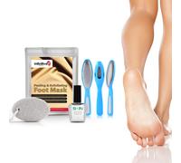 Foot Care Kit (Skinapeel Pumice Stone, Foot File, IB Footmask, Toe Nail Softener)