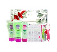 Foot Care Kit with Gift Box Included - Exfoliating Foot Mask, Feet Peel Mask & Spa Treatment for Dry, Cracked Heels
