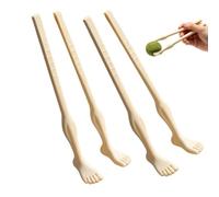 Foot Chopsticks | 2 Pairs Non-Slip Reusable Toe Shaped Chopsticks with Funny Feet for Dinner Table, for Lovers, Families, Friends, Women, Men and
