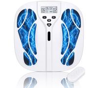 Foot Circulation Machine, Rechargeable EMS Foot Massager, Electric Foot Massagers for Pain and Circulation, Circulation Blood Booster for Feet and Legs, Relaxing Muscles, 10 Modes 20 Intensities