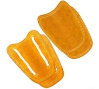 foot cover for welding applications using cowhide leather to protect feet from sparks and slag, featuring fire resistant stitching and secure lace fitting design (Yellow)