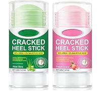 Foot Cream for Cracked Heels and Dry Skin - With 60% Urea & Avocado Oil | Deeply Moisturizes & Nourishes & Repairs Rough Skin | Aloe Vera Feet Cream Rapid Revive Overnight (2 pack, Aloe Vera + Peach)