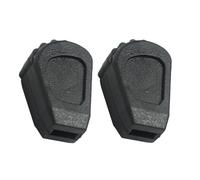 Foot cushion set with vibration dampening technology and sure-grip surfaces for music equipment protection, rubber drum pedal pad