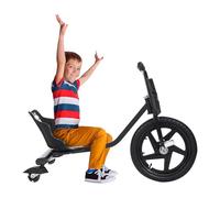 Foot Drifting Tricycle 90 * 68 * 60cm 80kg Adjustable Design Bucket Seat Drift Trike Enlarged Front Wheels Anti-Slip Pedals Stable Trike for Children Ages 6 Up Who Weigh Less Than 176.37 Pounds
