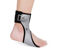 Foot Drop Brace, Unisex Fits for Right/Left Foot Orthosis Ankle Brace Support, Comfort Cushioned Adjustable Wrap Compression for Improved Walking Gait, Prevents Cramps Ankle Sprains,Left-M