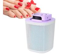 Foot Dust Collector, Extra-Large Nail Dust Vacuum with Washable Filter, Low Noise Nail Salon Equipment, 3-Speed Smart Control, 3600 RPM Electric Dust Suction Machine,Purple