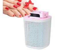 Foot Dust Collector, Extra-Large Nail Dust Vacuum with Washable Filter, Low Noise Nail Salon Equipment, 3-Speed Smart Control, 3600 RPM Electric Dust Suction Machine,Pink