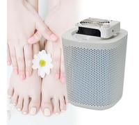 Foot Dust Collector Quite with Reusable Filters - 40W Powerful Adjustable Speed and Low Noise, Extra-Large Electric Dust Suction Machine, Manicure Pedicure Tool,White