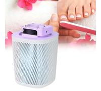 Foot Dust Collector with Reusable Filters, Powerful Nail Vacuum Fan, 40W Electric Dust Collection Machine, Nail Art Collector Collecting Remover, 3-Speed Smart Control,Purple