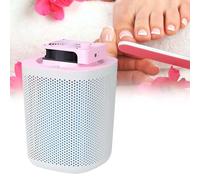 Foot Dust Collector with Reusable Filters, Powerful Nail Vacuum Fan, 40W Electric Dust Collection Machine, Nail Art Collector Collecting Remover, 3-Speed Smart Control,Pink
