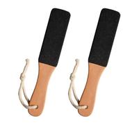 Foot File, 2 Pcs Double-Sided Foot File, 2-Sided Wooden Files Hard Skin Remover and Callus Removal Reusable Trimming Remove Callus Dry Rough Cracked Corn Feet in Shower (White)