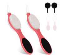 Foot File Callus Remover-2 Pcs 4 in 1 Foot Scrubber Dead Skin Remover for Feet,Pumice Stone, Foot Rasp and Sand Paper for Home Foot Care 04