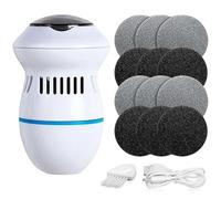 Foot File Drill Machine with 10pcs Roller Feet File, Pedicure Hard Dead Skin Callus Remover Refills, Cuticle Callu Remove Pedicure Vacuum Foot File Dead Skin Remover Foot Callus Remove